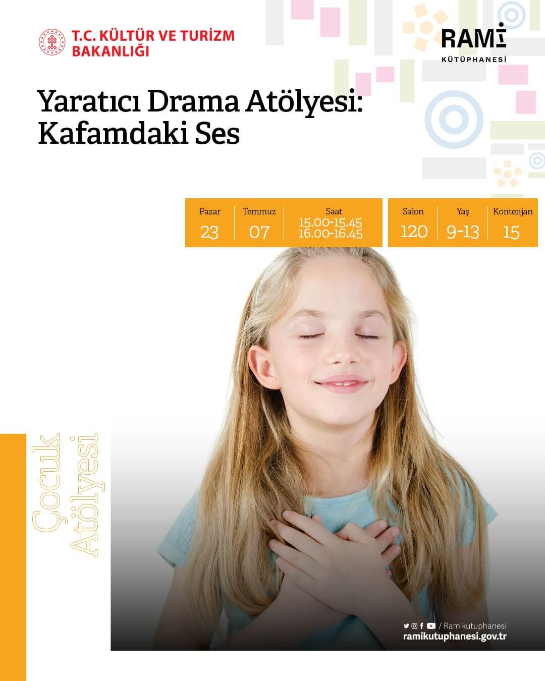 Rami Kütüphanesi - Yaratıcı Drama Atölyesi: Kafamdaki Ses
